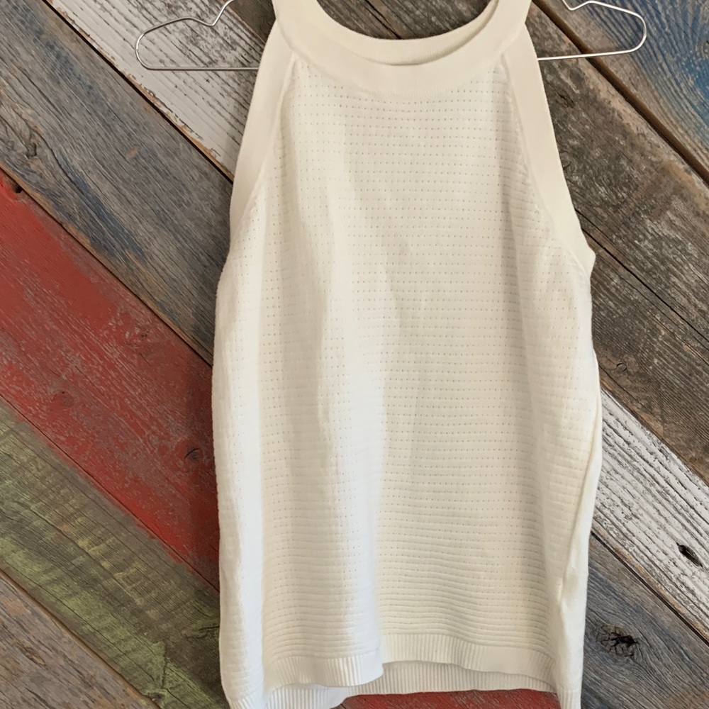 Milano Cream Sleeveless Tank Top